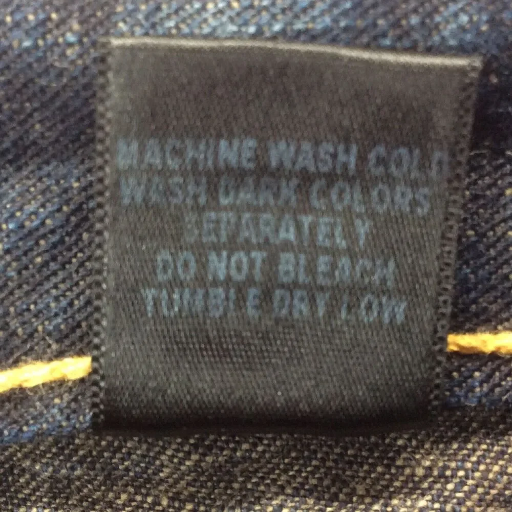 Rank Brand Jeans Men’s Sz 34x32 Dark Wash Stretch Flap Back Pockets Made In USA